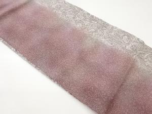 縮緬地墨流し抽象模様名古屋帯